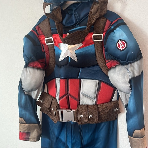 Disney Marvel Captain American Costume Boys Size 5/6 - Picture 2 of 4